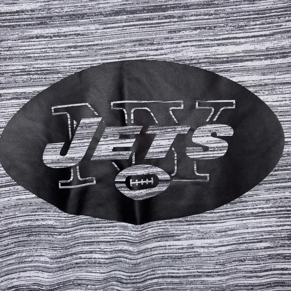 New York Jets Shirt Mens Black Gray Short Sleeve T Dri Fit On Field‎ NFL Small